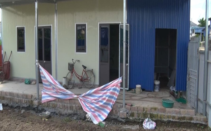 Illegally built on top of a rice field. Photo: Thien Huong Stadium - Hai Phong City