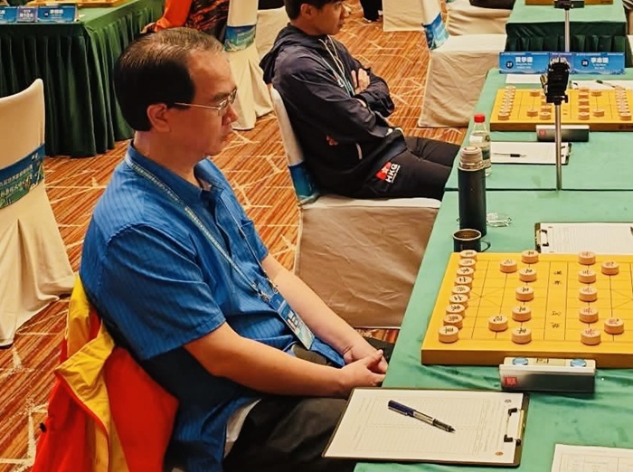 Le joueur de cheval Nguyen Thanh Bao participe au Championnat du monde de cheval 2025. Photo : Federation vietnamienne de cheval