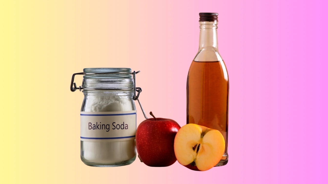 Tam biet gau mua mua voi hon hop baking soda va giam tao. Do hoa: Minh Hoang