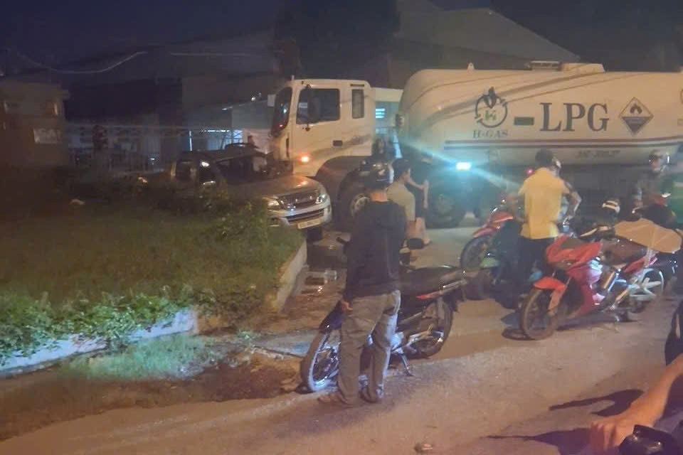 Scene of the accident in Tam Binh ward (HCMC). Photo: Dong Hoang