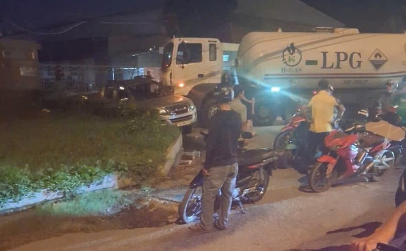 Scene of the accident in Tam Binh ward (HCMC). Photo: Dong Hoang