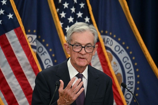 Fed Chairman Jerome Powell spoke on September 17 after the Fed cut interest rates by 0.25%. Photo: AFP