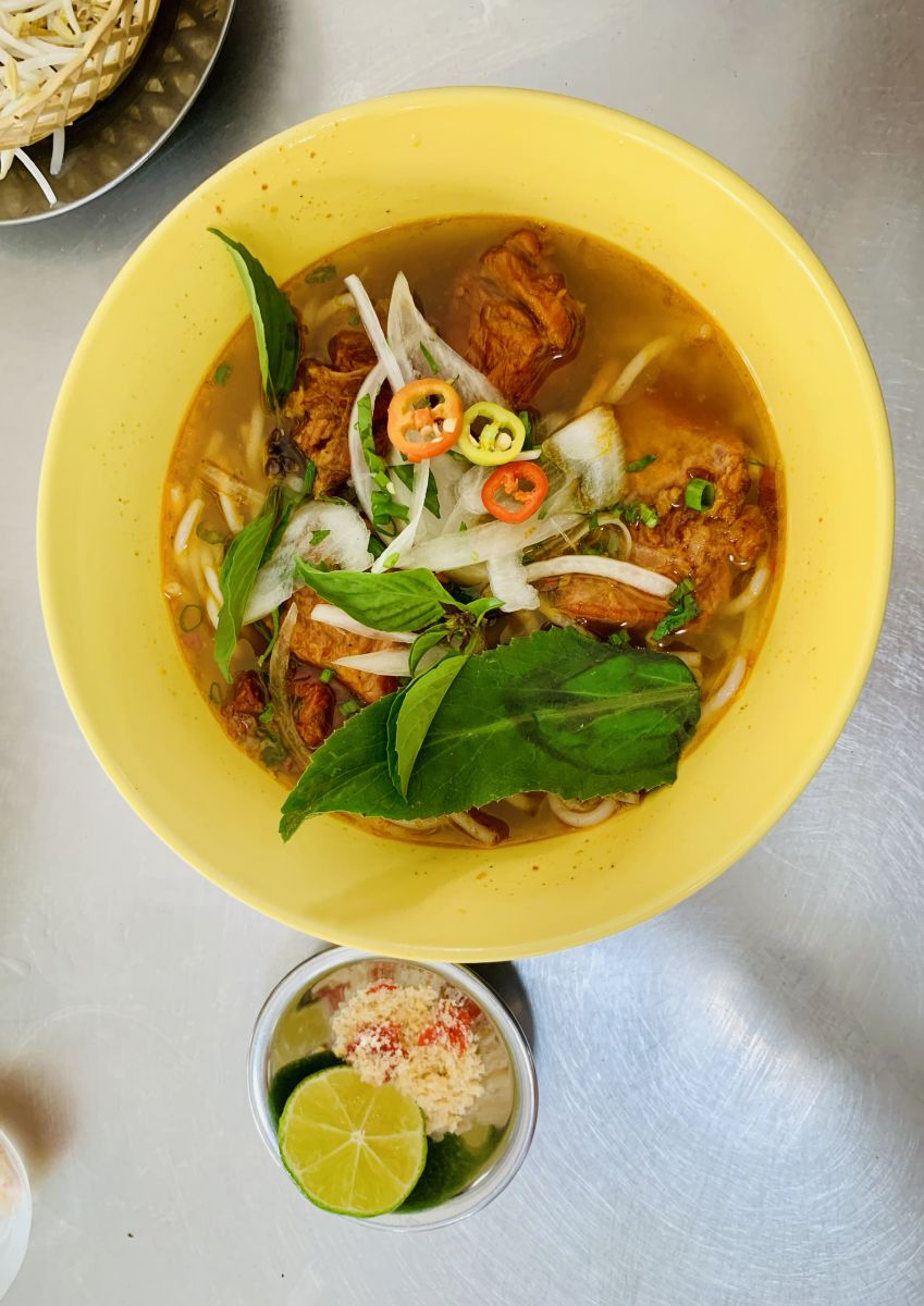 A bowl of spicy beef noodle soup from Bac Lieu. Photo: Hai An
