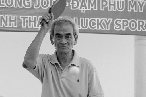 탁구 전설 쩐깐덴 사망. 사진: 베트남 탁구