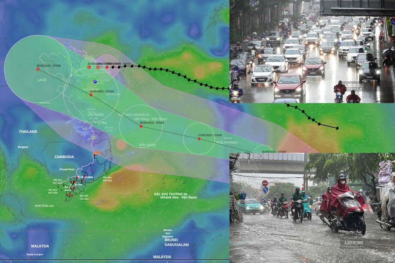 La tempete n° 9 Ragasa est sur le point d'arriver ce midi 25 septembre affaiblie dans les 6 prochaines heures