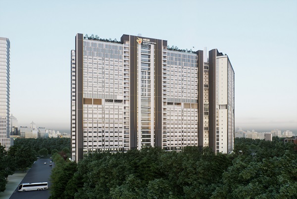Perspective of AEGIS Hospital with a total investment of VND 4,500 billion. Photo: Vinaconex