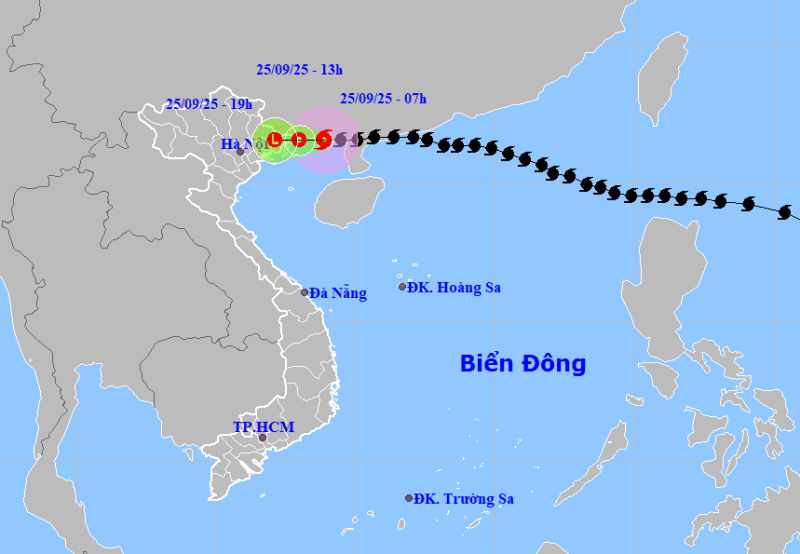 Bao so 9 chinh thuc do bo dat lien. Anh: NCHMF