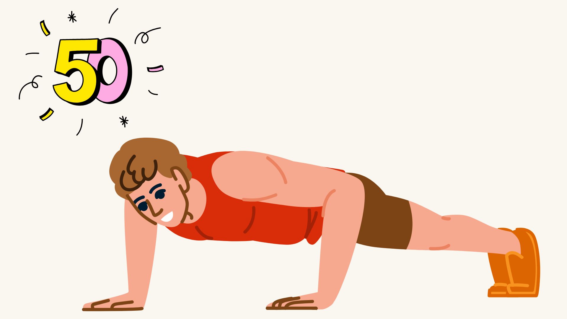 Push-ups are an exercise that helps the body become flexible and healthy after age 50. Graphics: Thanh Thanh