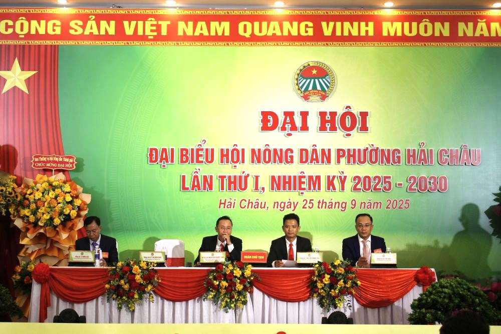 The Farmers' Association of Hai Chau Ward, Da Nang City held the 1st Congress of Delegates for the 2025-2030 term. Photo: Thanh Huyen