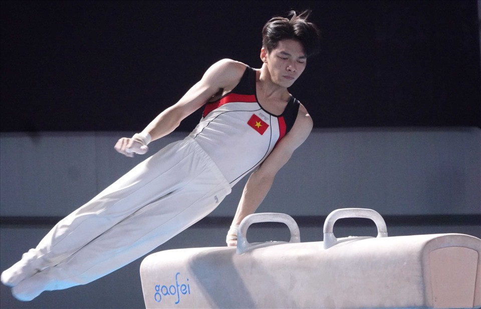 Dang Ngoc Xuan Thien은 베트남 링 종목 1위 선수입니다. 사진: Nguyen Dang