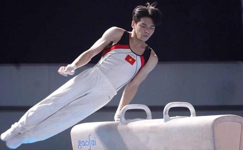 Dang Ngoc Xuan Thien is the number 1 athlete in Vietnam in the thorough draft event. Photo: Nguyen Dang