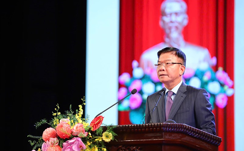 Deputy Prime Minister Le Thanh Long speaks at the 4th Patriotic Emulation Congress of the Ministry of Culture, Sports and Tourism in 2025. Photo: Viet Hung - Ministry of Culture, Sports and Tourism