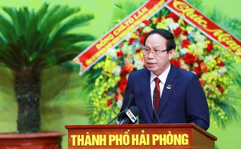 Mr. Le Tien Chau was appointed to hold the position of Secretary of the Hai Phong City Party Committee for the 2025-2030 term. Photo: Le Dung