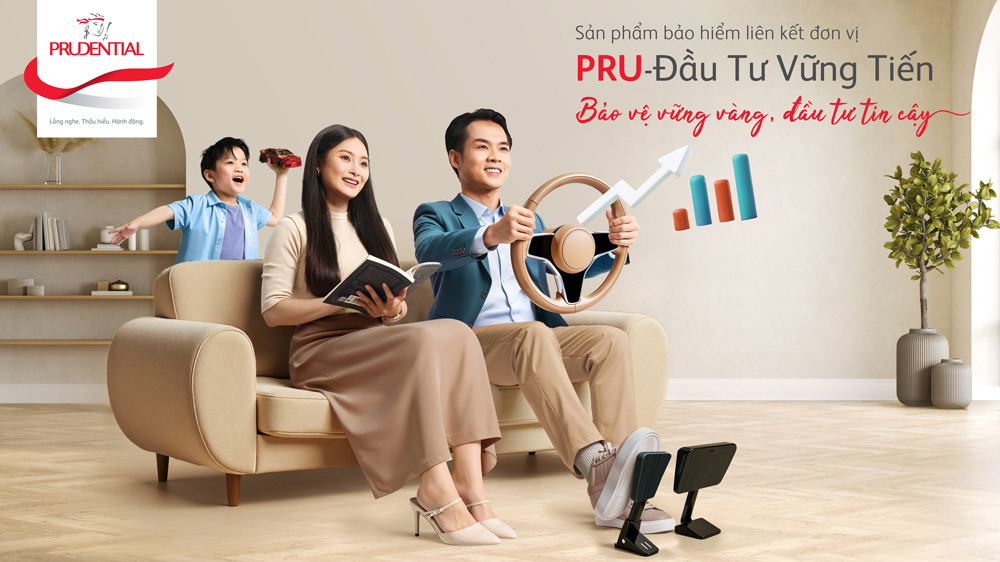 Prudential Việt Nam ra mắt sản phẩm bảo hiểm liên kết đơn vị Pru-Đầu tư vững tiến. Ảnh: DN cung cấp