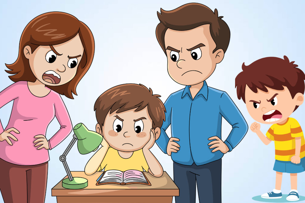 Causes of children's rebellious behavior. Graphics: Thien Nhan