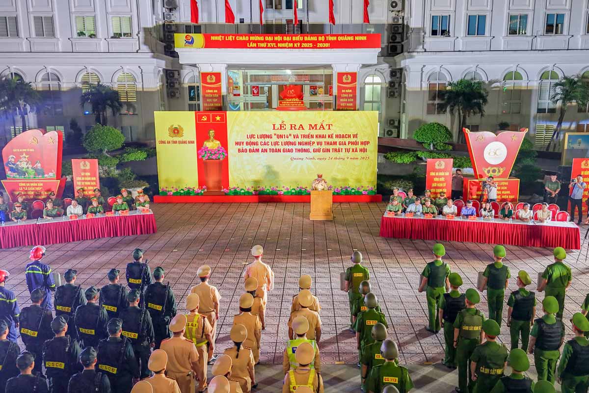 Quang canh chuong trinh. Anh: Cong an Quang Ninh