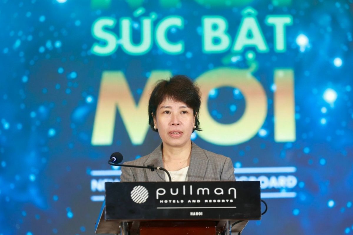 Ba Nguyen Thi Bich Ngoc - Thu truong Bo Tai chinh hy vong trung tam tai chinh Viet Nam tro thanh diem den hap dan tren ban do tai chinh quoc te. Anh: Ban to chuc 