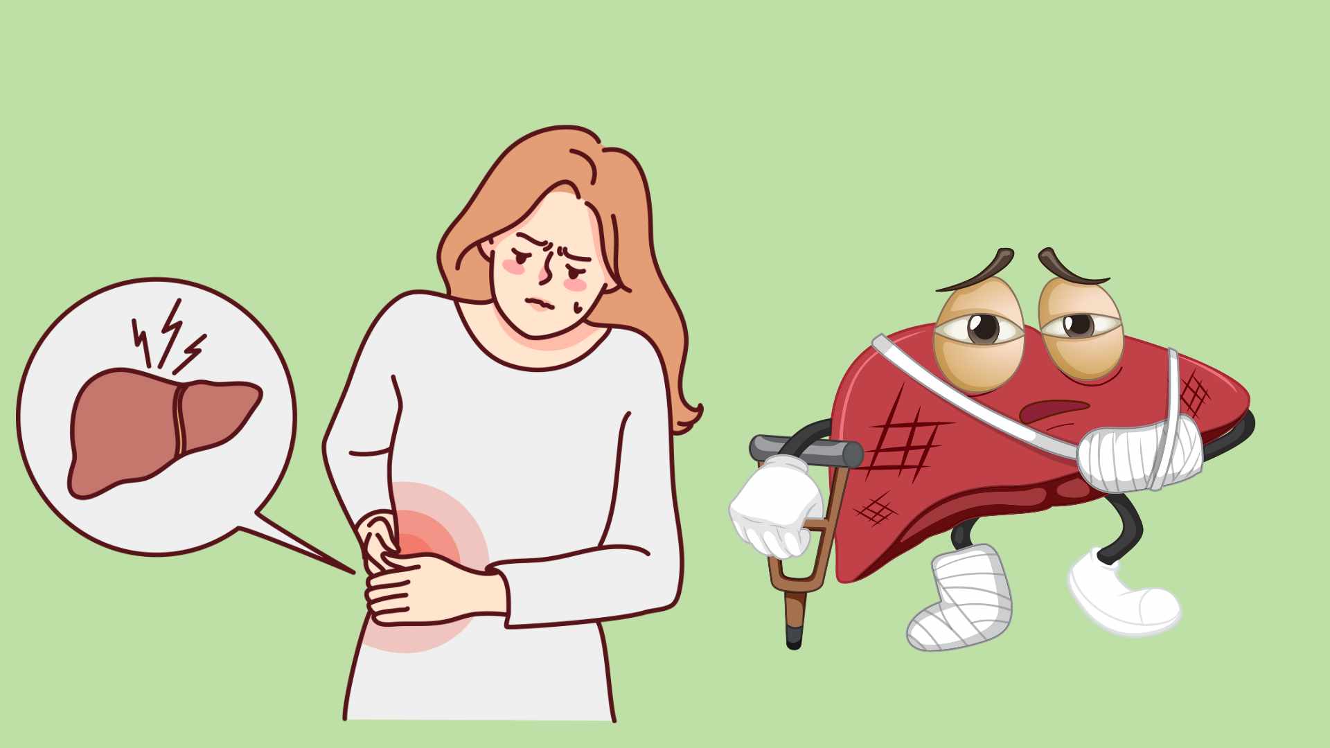 The liver is damaged by bad habits. Graphic photo: Hoang Loc