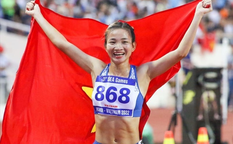 Nguyen Thi Oanh will practice in Vietnam to prepare for the 33rd SEA Games. Photo: Thanh Vu