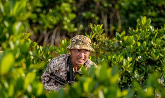 Tiến Luật trong chương trình Chiến sĩ quả cảm. Ảnh: Nhà sản xuất.