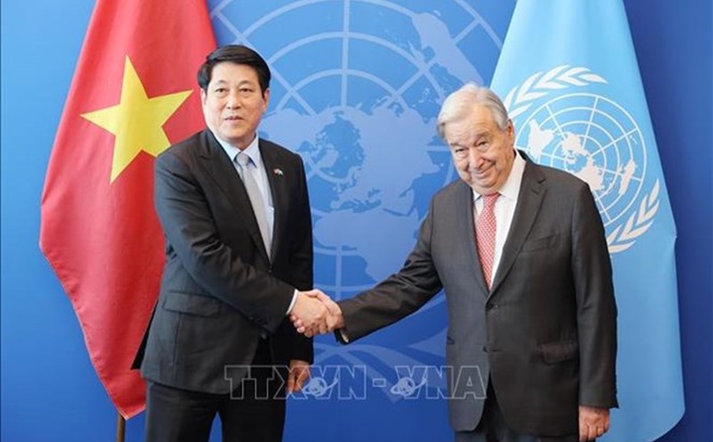 Politburo member and President Luong Cuong met with United Nations Secretary-General Antonio Guterres on September 22, 2025 at the United Nations Headquarters (New York, USA). Photo: VNA