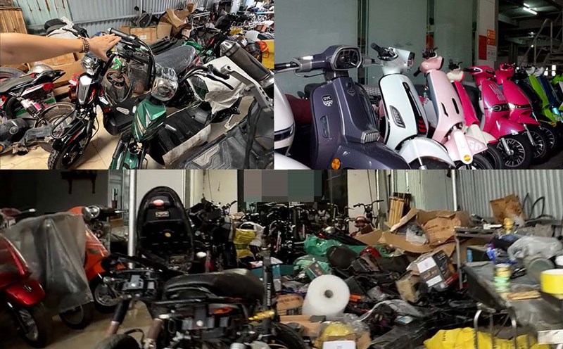 Many types of electric vehicles are now installed manually, without documents, posing a great risk to consumers. Photo: PV Group