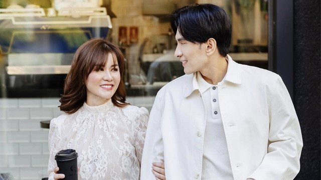 Dan Truong va vo cu Thuy Tien. Anh: Nhan vat cung cap