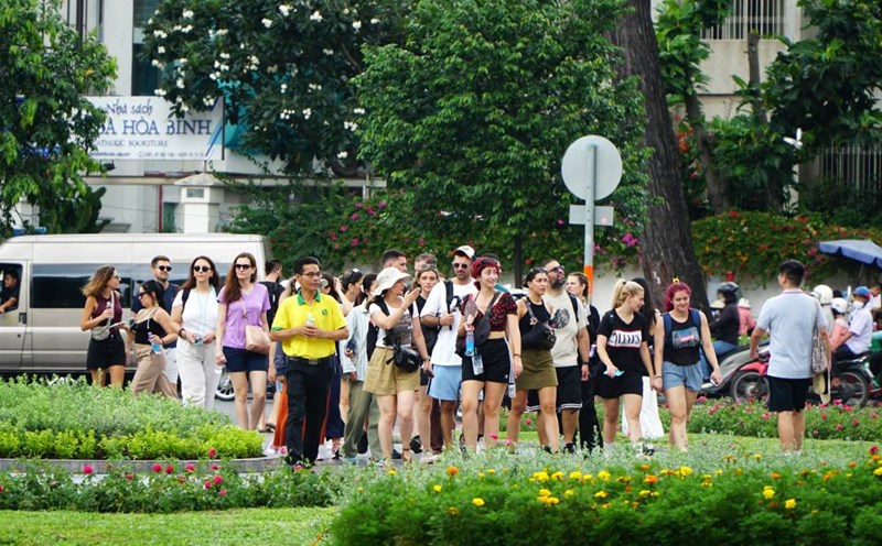 Ho Chi Minh City strengthens promotional activities, attracting international visitors. Photo: Thanh Chan