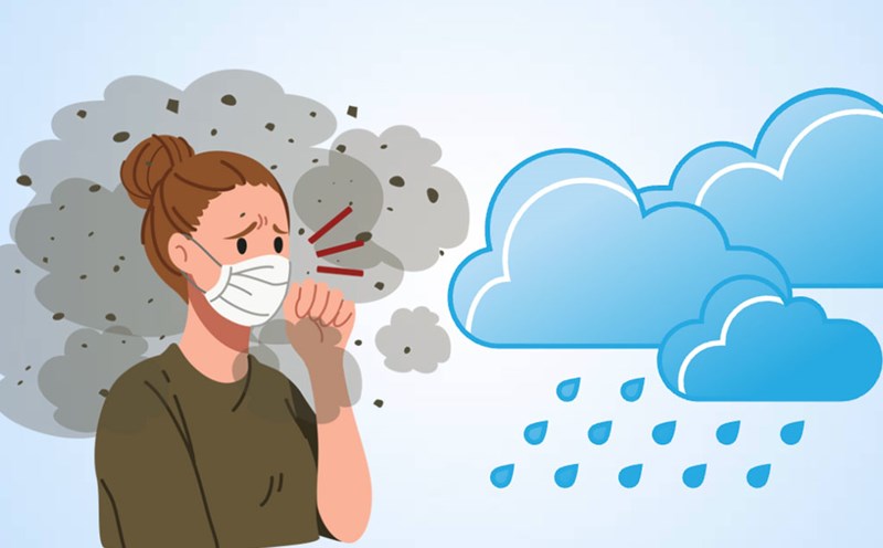 Rainy season and air pollution: Two factors that harm respiratory health