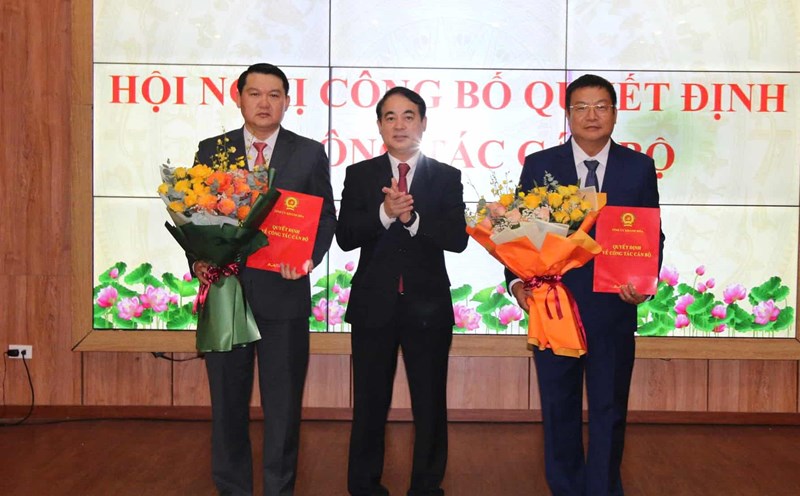 Khanh Hoa Provincial Party Committee held a conference to announce the decision on personnel work. Photo: Huu Long