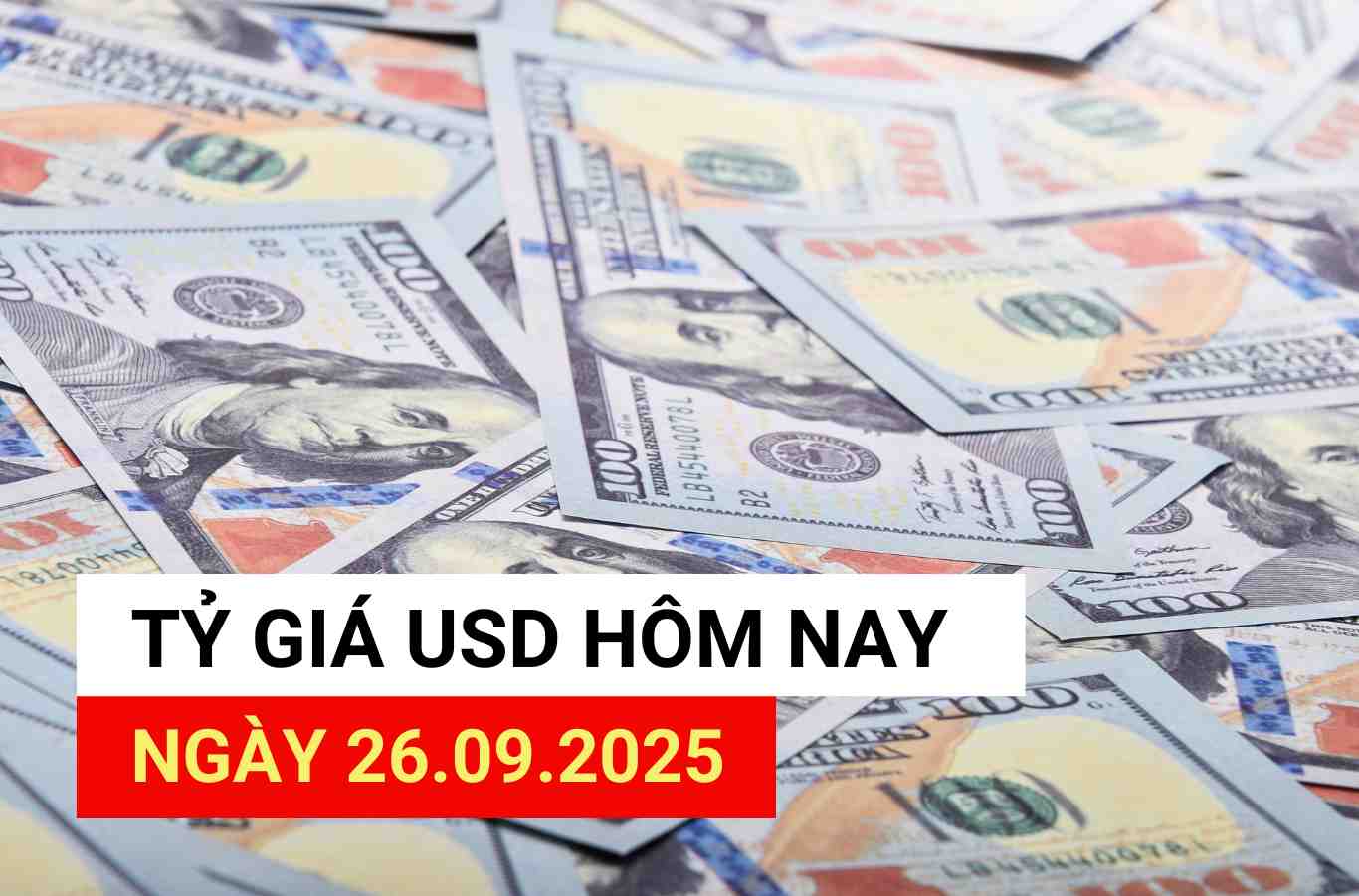 USD exchange rate today, September 26, 2025