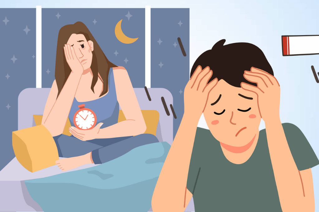 Reasons why you have difficulty sleeping even when tired. Graphics: Thien Nhan