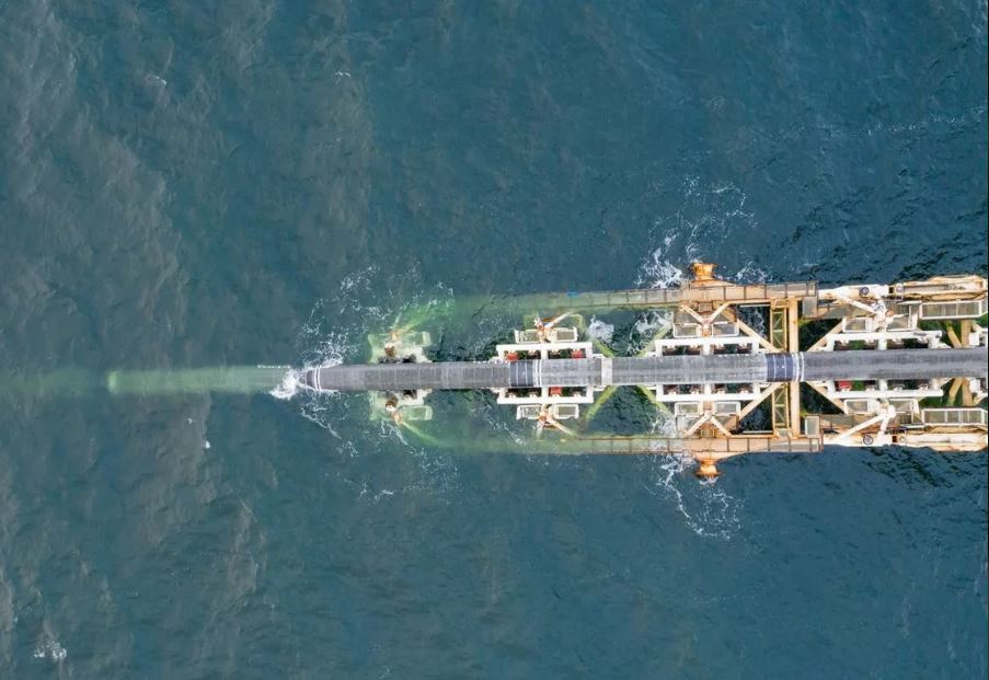 Nord Stream 2 gas pipeline. Photo: Spuntik