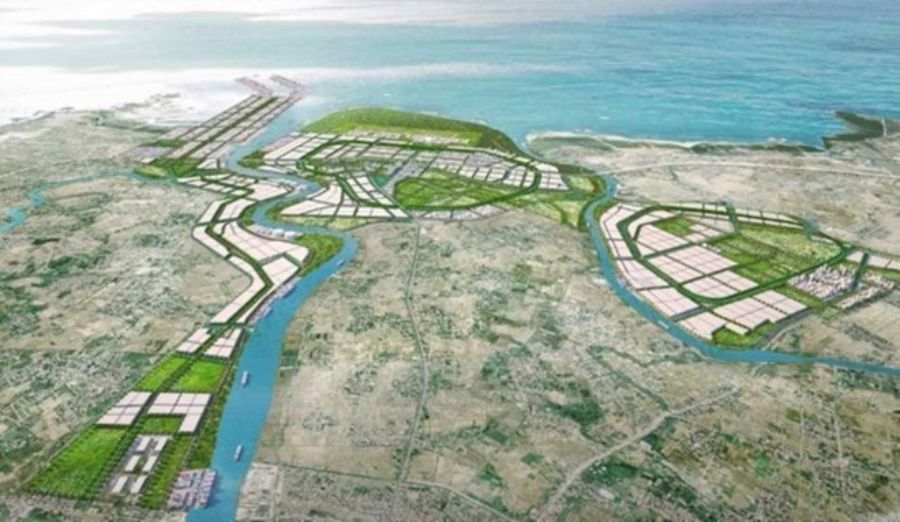 하이퐁 자유 무역 지역은 도시 남부 경제 구역과 Dinh Vu - Cat Hai 경제 구역에 위치할 것입니다. 사진: 하이퐁 경제 구역 관리위원회