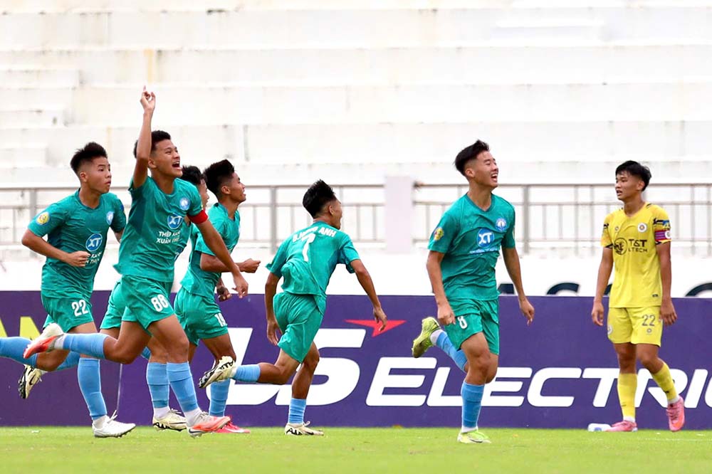U17 Nam Dinh co ban mo ti so trong tran chung ket. Anh: Huu Pham