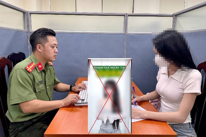 Cô gái bị Công an Hà Nội xử phạt do quảng cáo đánh bạc trên Facebook