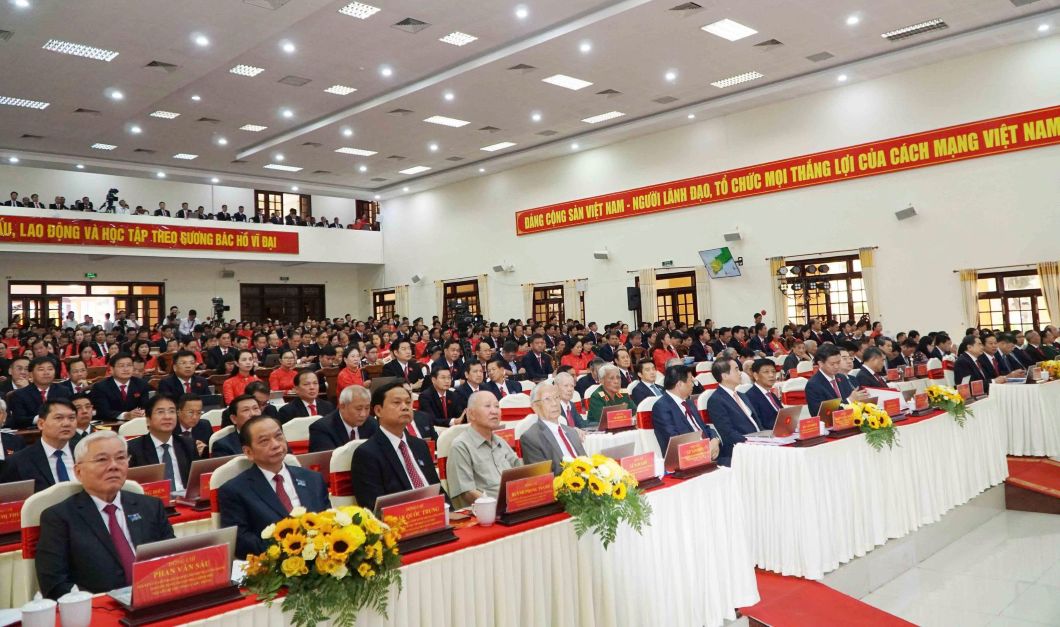 Cai dai bieu tham du Dai hoi Dai bieu Dang bo TP Can Tho lan thu I, nhiem ky 2025 - 2030. Anh: Ta Quang