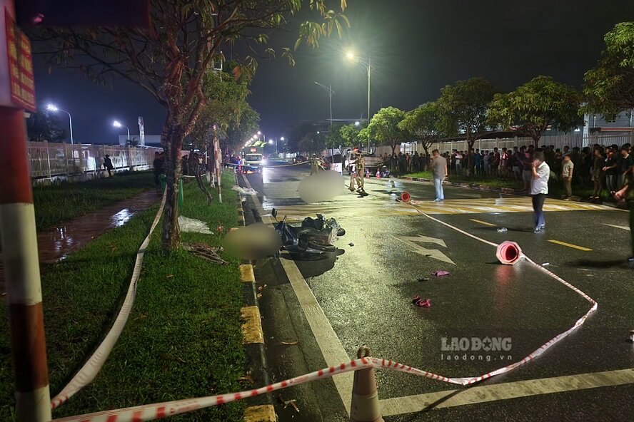 Hai công nhân tử vong tại KCN Phú Hà, tỉnh Phú Thọ. Ảnh: Tô Công.