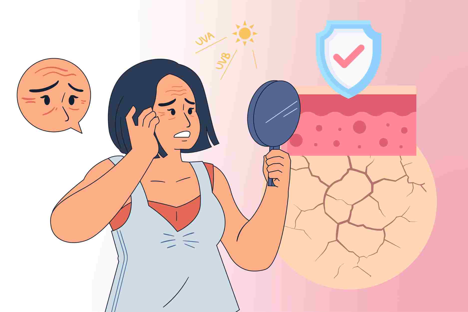 3 habits that cause skin to age quickly and lose collagen