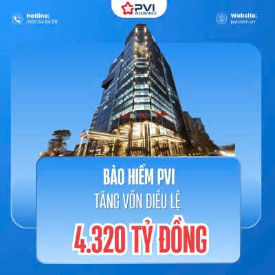 PVI Insurance increased its charter capital to VND 4,320 billion. Photo: PVI Insurance