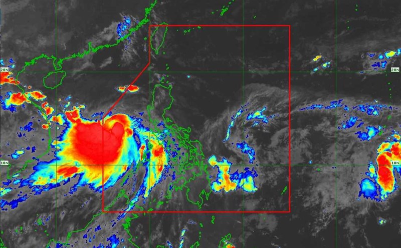 The center of storm No. 10 at 4:40 a.m. on September 27, 2025. Photo: PAGASA