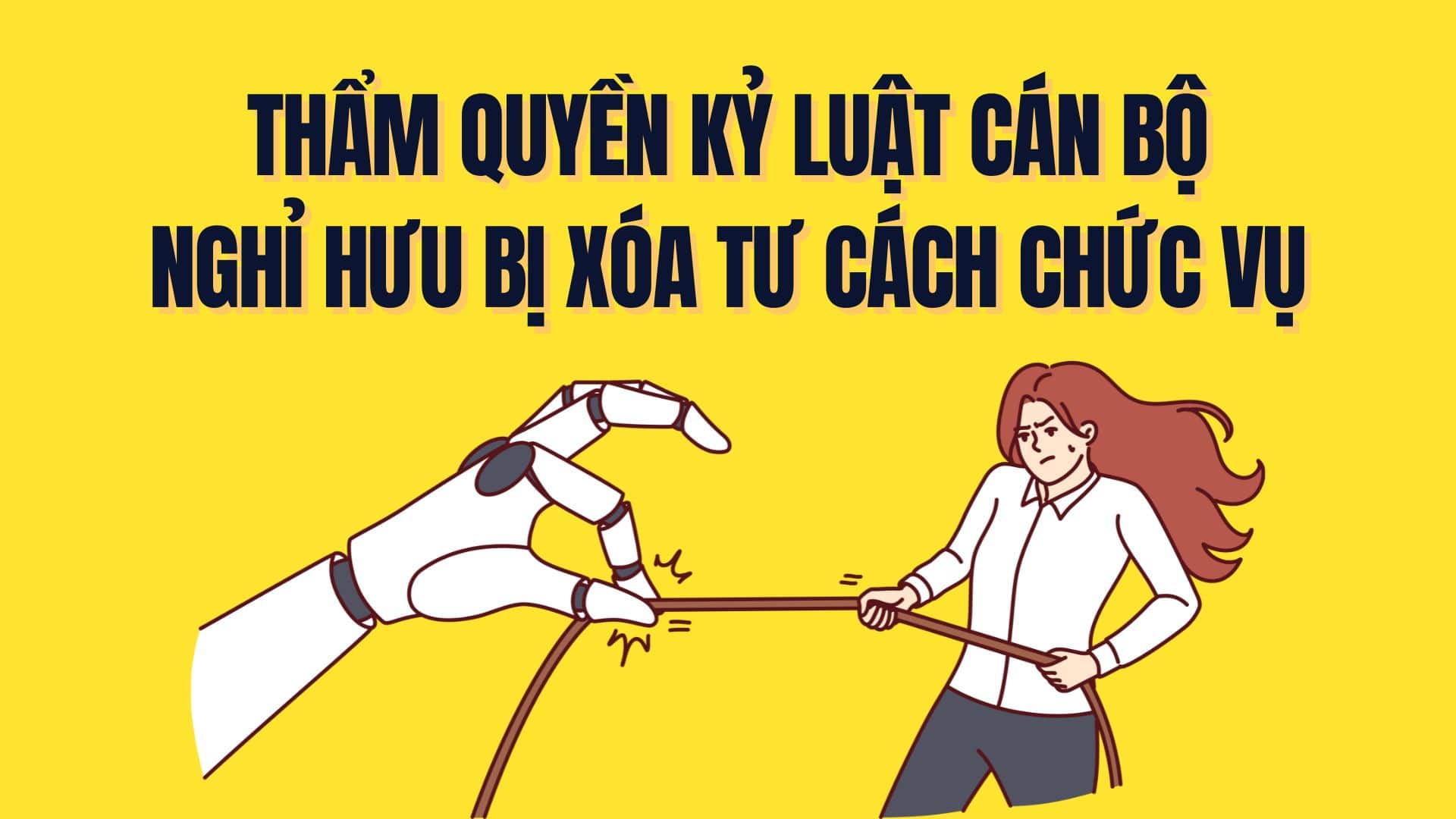 Nouvelles reglementations sur la competence disciplinaire des fonctionnaires retraites dont le statut de fonctionnaire a ete supprime. Graphique : Tra My