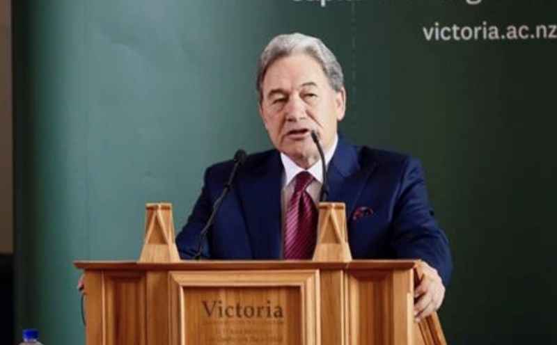 Foreign Minister Winston Peters said New Zealand has not yet recognized the state of Palestine. Photo: Xinhua