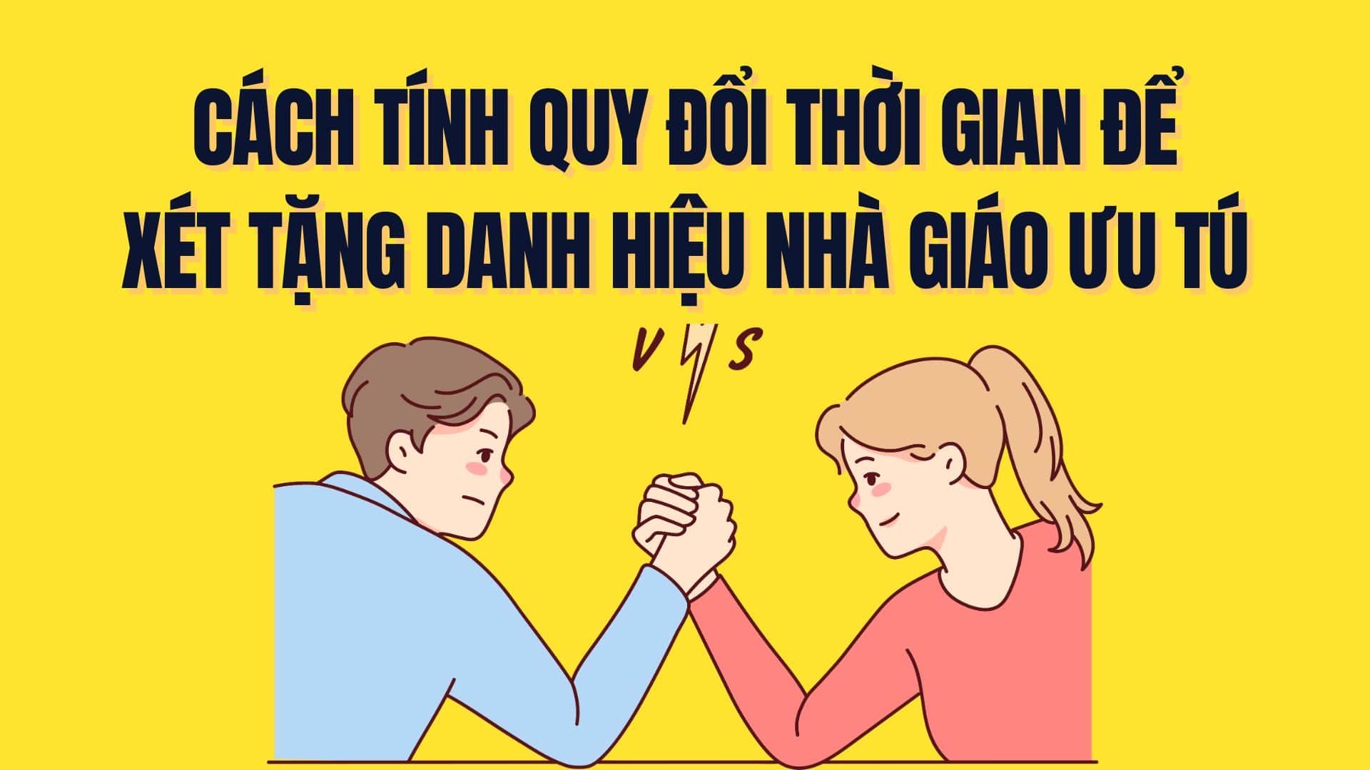 Methode de calcul de la conversion de temps pour l'attribution du titre de merite d'enseignant. Graphique : Tra My