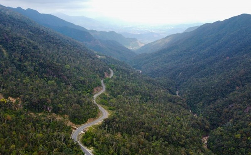 The Nha Trang - Da Lat Expressway Project has a starting point of Km0 intersecting with the Nha Trang - Cam Lam Expressway. Photo: Manh Hung