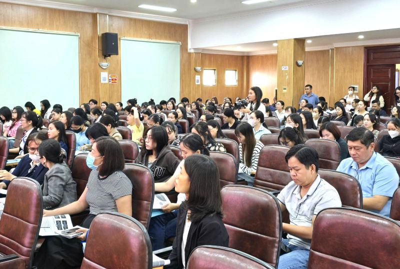 Đại diện các doanh nghiệp tham gia tập huấn về Luật Bảo hiểm xã hội, Luật Việc làm. Ảnh: Nam Dương