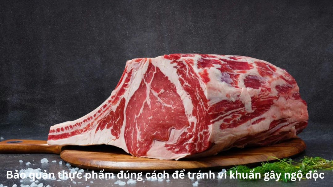 Store and prepare food to avoid food poisoning. Graphics: Thuc Quyen