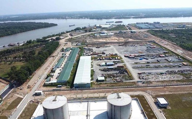 The Nhon Trach inter- port road project has a starting point connecting to the border road of Ong Keo Industrial Park (Dong Nai). Photo: HAC
