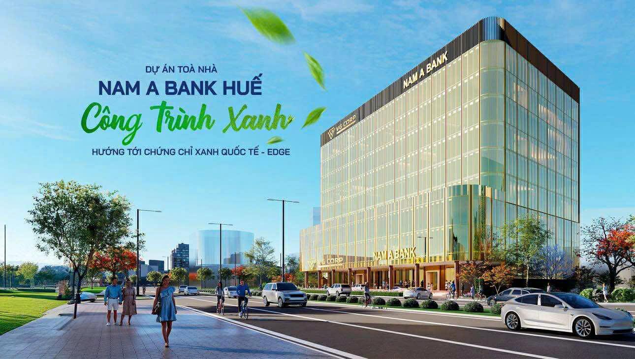 Toa nha Nam A Bank Hue se la mot trong nhung trung tam tai chinh, thuong mai, dich vu hien dai giua long di san co do.