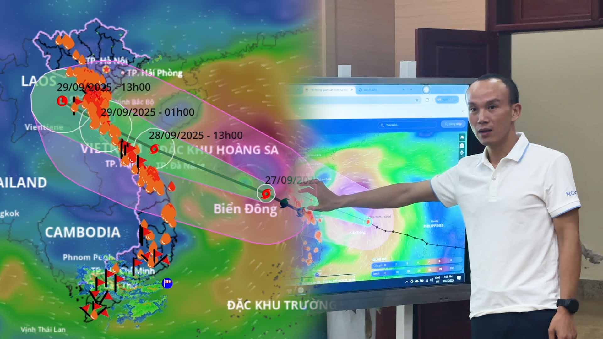 Il est prevu que les provinces cles connaissent de fortes pluies et la periode des plus fortes pluies due a la tempete n° 10 Bualoi